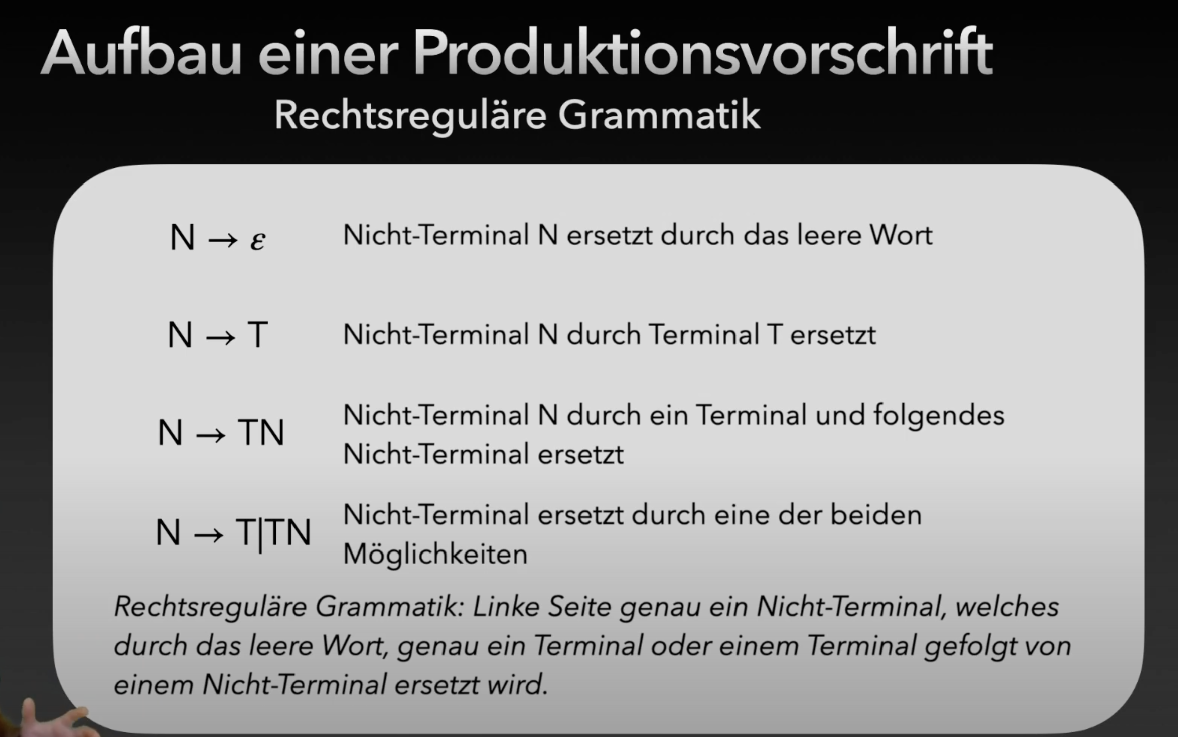 Grammatik Beispiel
