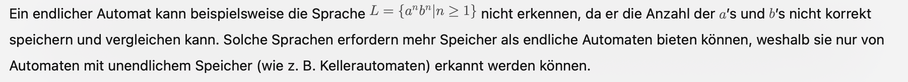 Nicht lösbare DEA