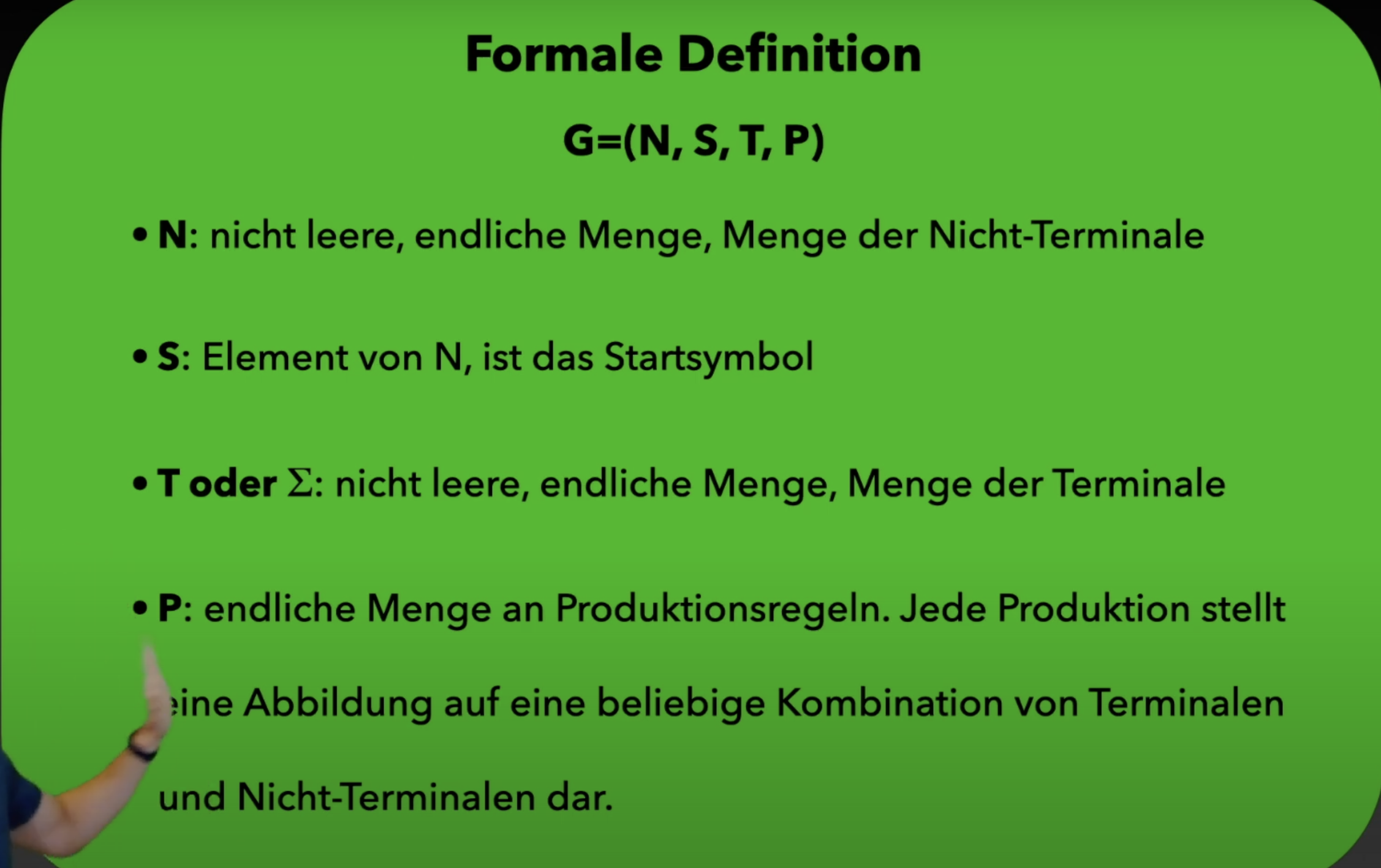 Grammatik einer Sprache